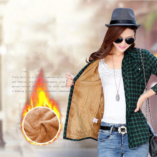 Blusa Térmica Acolchada de Algodón con Forro Polar