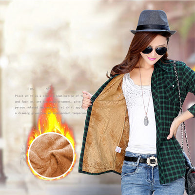 Blusa Térmica Acolchada de Algodón con Forro Polar