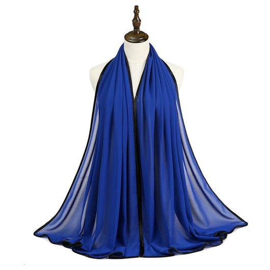 Pañoleta de Gasa con Perlas y Flecos Elegante - Image 33