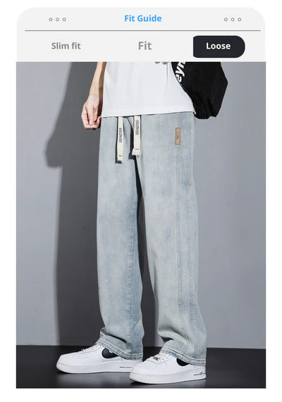 Pantalones Casuales Hombre Cintura Elástica Estilo Retro Americano - Image 10