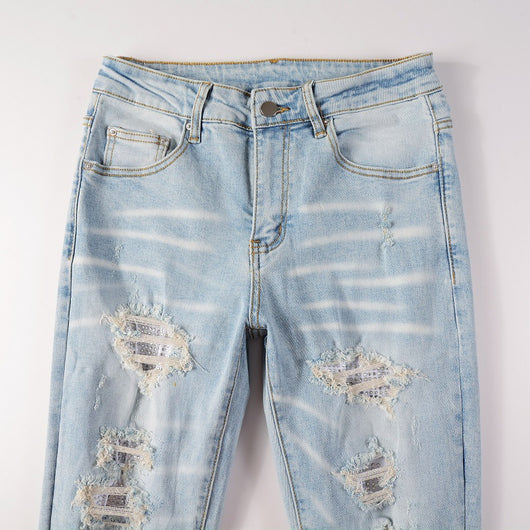 Pantalones Vaqueros Skinny Azules con Detalles Rotos - Image 14