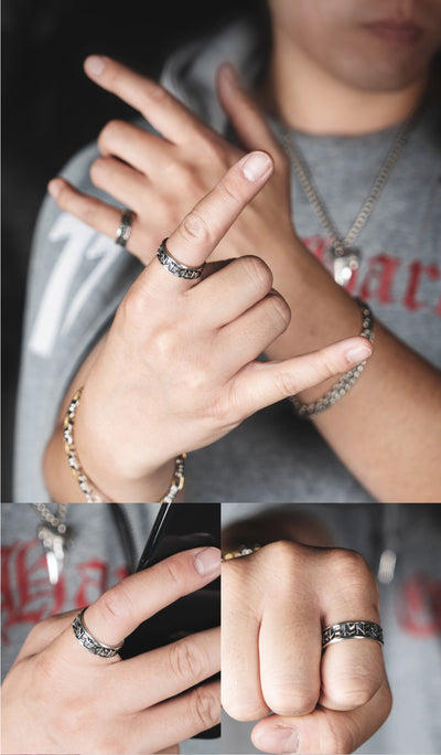 Anillo Vikingo Nórdico de Diseño Artesanal - Estilo Pirata y Totem - Image 10