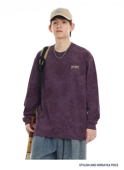 Playera Oversized Manga Larga Tie-Dye Retro Estilo Vintage - Image 11