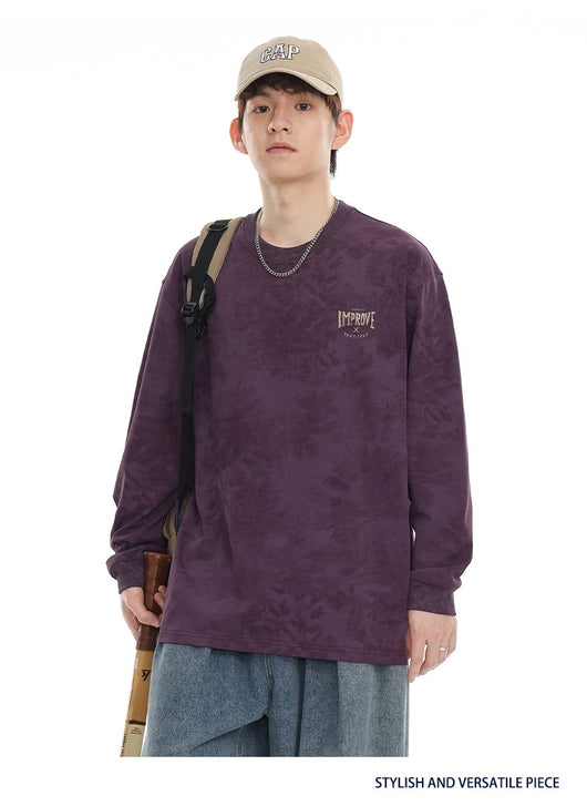 Playera Oversized Manga Larga Tie-Dye Retro Estilo Vintage - Image 11