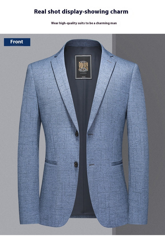 Blazer Ejecutivo de Color Sólido para Hombre - Image 8