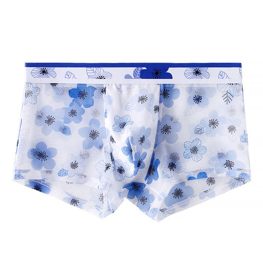 Ropa Interior Masculina de Malla Transparente con Estampado Floral - Image 19