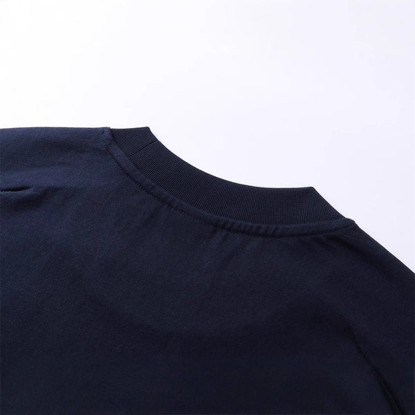 Camiseta Minimalista Patchwork Retro de Manga Corta Unisex