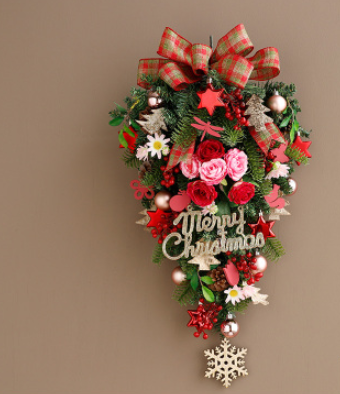 Corona Navideña Jinghua para Puerta - Decoración Elegante de Pared - Image 14