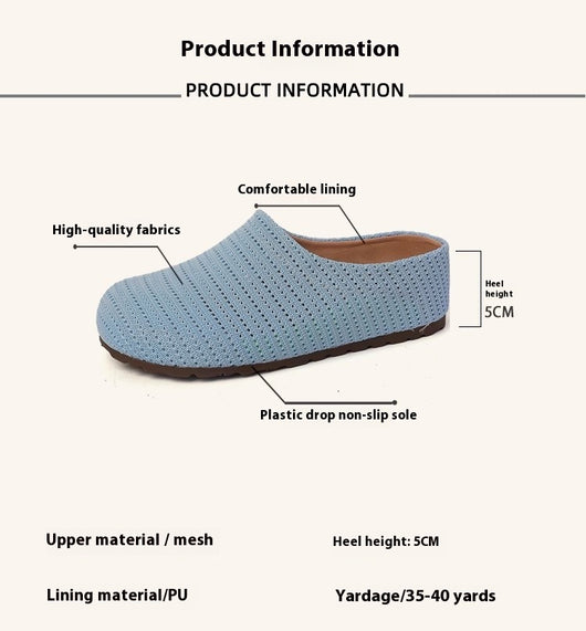Pantuflas Baotou Cómodas Antideslizantes para Mujer - Image 12