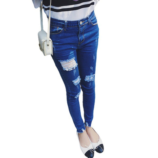 Pantalones Ajustados Estilo Coreano Baita con Detalles Perforados y Efecto Reductor - Image 7