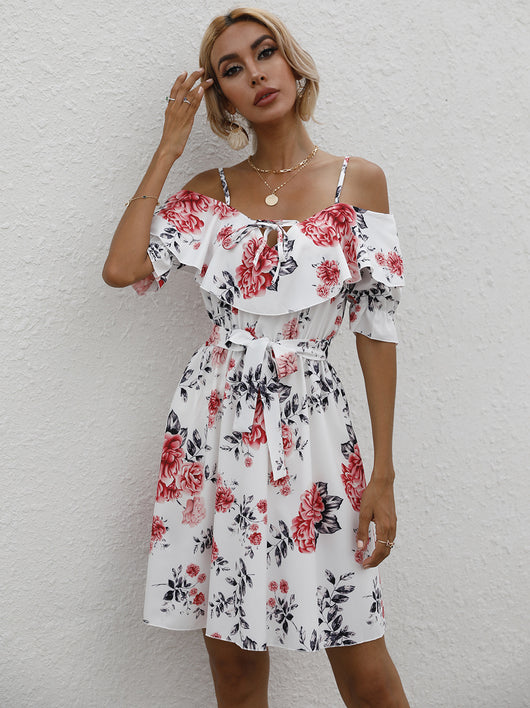 Vestido de Tirante Único con Estampado - Image 4