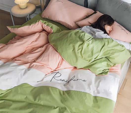 Juego de Sábanas de Algodón Lavado para Cama Doble con Funda Nórdica - Image 22