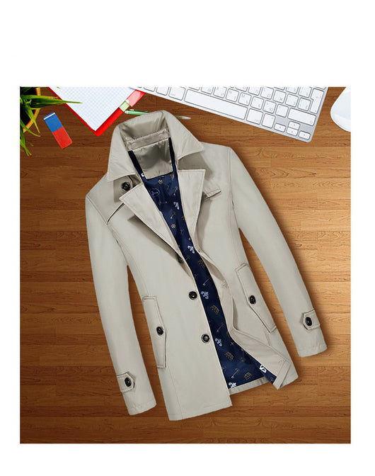 Chaqueta Delgada Slim Fit Coreana para Hombre Talla Grande - Image 6