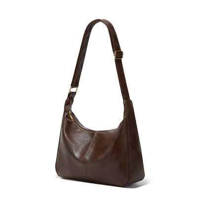 Bolso Tote Retro de Gran Capacidad en Colores Sólidos para Mujer - Image 2
