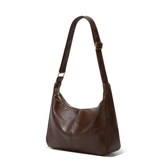 Bolso Tote Retro de Gran Capacidad en Colores Sólidos para Mujer - Image 2