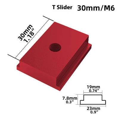 Deslizador T-Slot M8/M6 para Carpintería - Accesorios de Fijación Profesional - Image 10