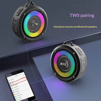 Parlante Bluetooth Portátil Resistente al Agua con Luces RGB - Image 11