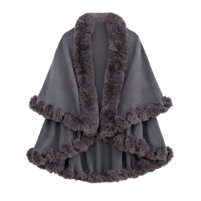 Capa y Chal de Doble Capa con Cuello de Conejo para Otoño e Invierno - Image 29