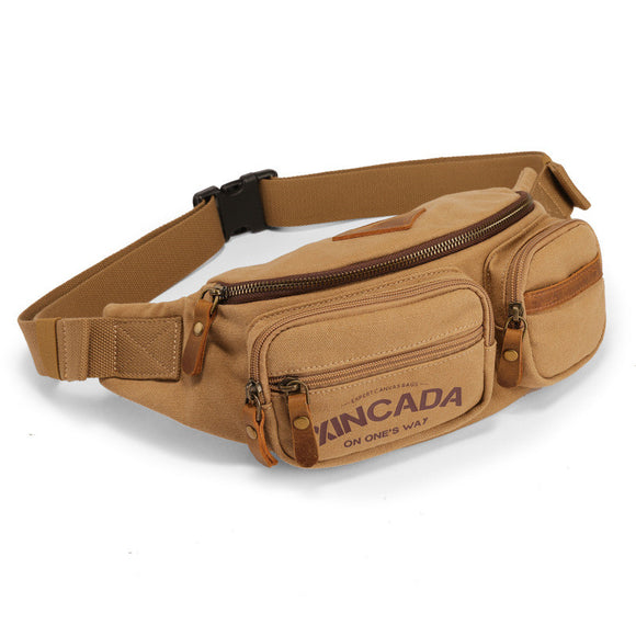 Bolsa de Pecho Canvas con Correa Ajustable para Aventuras