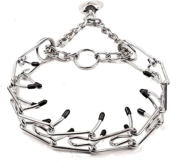 Adjustable Stainless Steel Prong Training Collar for Medium and Small Dogs
