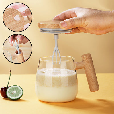 Taza Mezcladora Automática de Café 400ML con Agitador Eléctrico