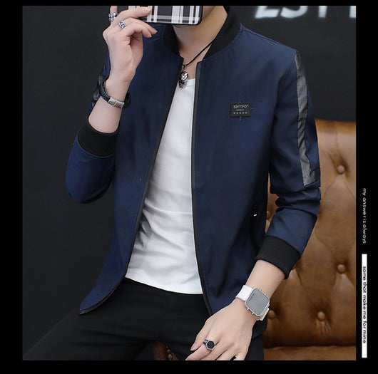 Abrigo Slim Cuello de Pie para Hombre - Elegancia Moderna - Image 13