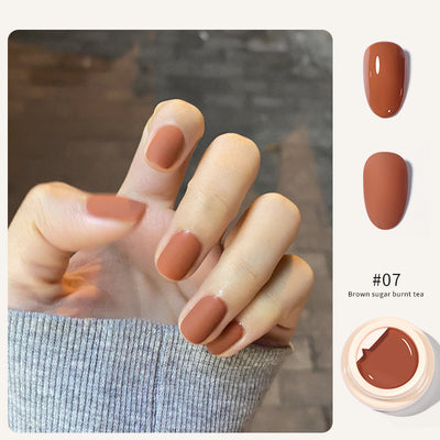 Lata Sólida Color Caramelo Estilo Japonés - Colección Otoño Temprano - Image 9