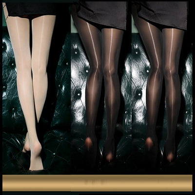 Medias Brillantes Ultrafinas con Bragueta Dorada - Estilo Elegante y Sensual - Image 44