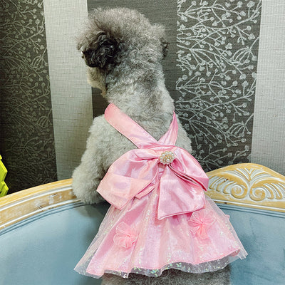 Falda Mesh para Mascotas con Diseño de Perros, Gatos y Moño de Perlas - Image 9