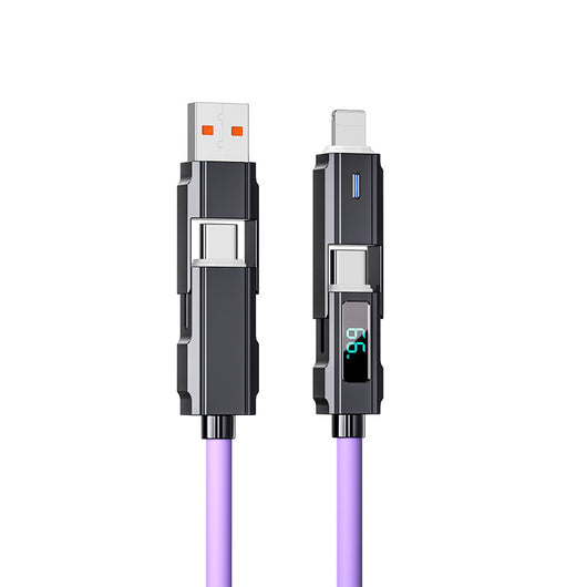 Cable USB-C 4 en 1 con Pantalla Digital y Carga Rápida PD - Image 9