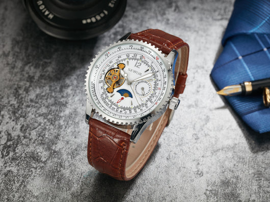Reloj Mecánico para Hombre con Calendario - Estilo Ejecutivo - Image 6