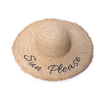 Sombrero de Playa Mujer Estampado Letras - Colección Verano - Image 8