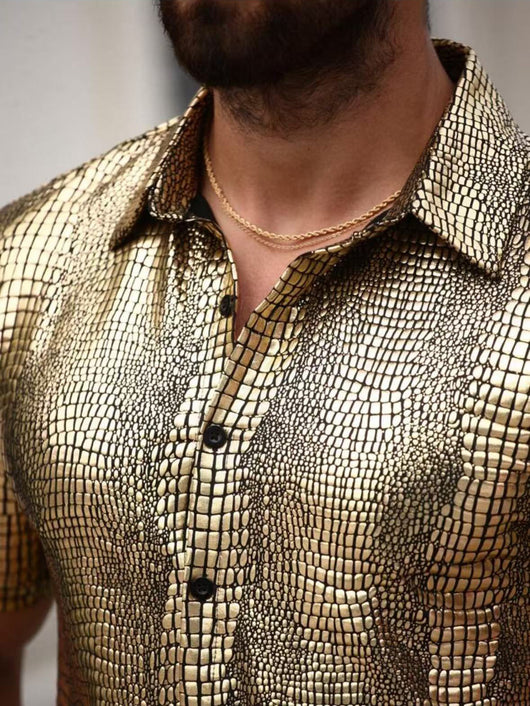 Camisa Casual Retro para Hombre con Cuello Solapa - Image 16