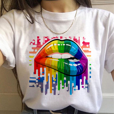 Playera Orgullo Gay Arcoíris para Mujer - Manga Corta - Image 16