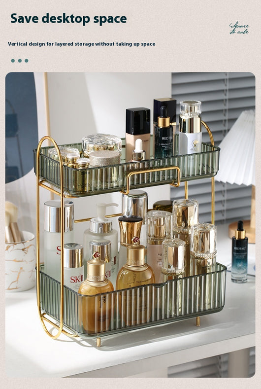 Organizador de Cosméticos y Accesorios de Baño con Estantes Dobles - Image 22