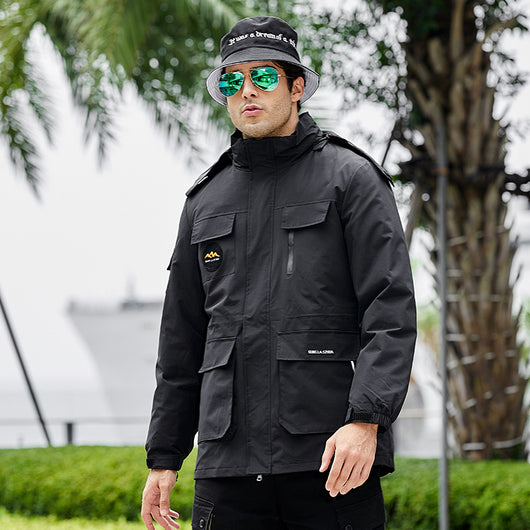 Chaqueta Impermeable 3 en 1 Talla Grande Acolchada - Image 11