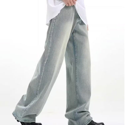 Pantalón Retro Holgado Casual Azul - Image 4