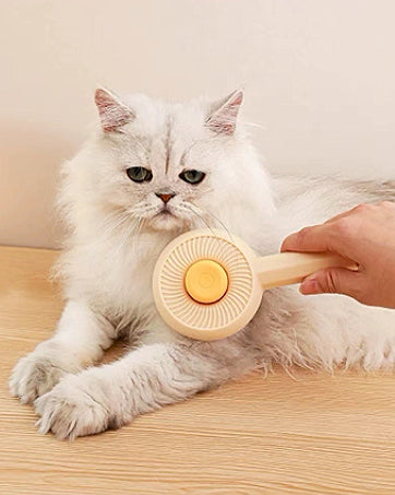 Cepillo Deslanador para Gatos y Perros con Botón Autolimpiable - Image 10