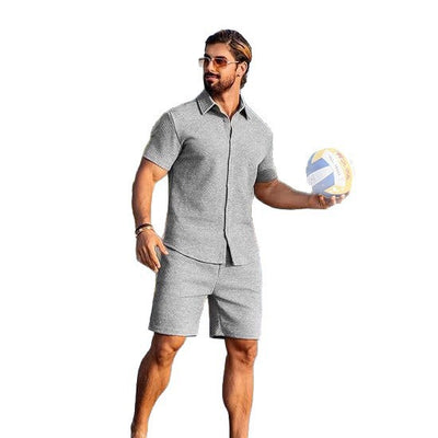 Conjunto Deportivo Casual de Punto: Playera y Shorts - Image 5