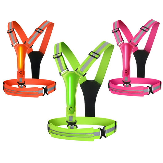 Chaleco Reflectante LED Recargable para Correr y Ciclismo Nocturno - Image 6