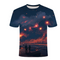 Blusa Casual Estampada Cuello Redondo Manga Corta