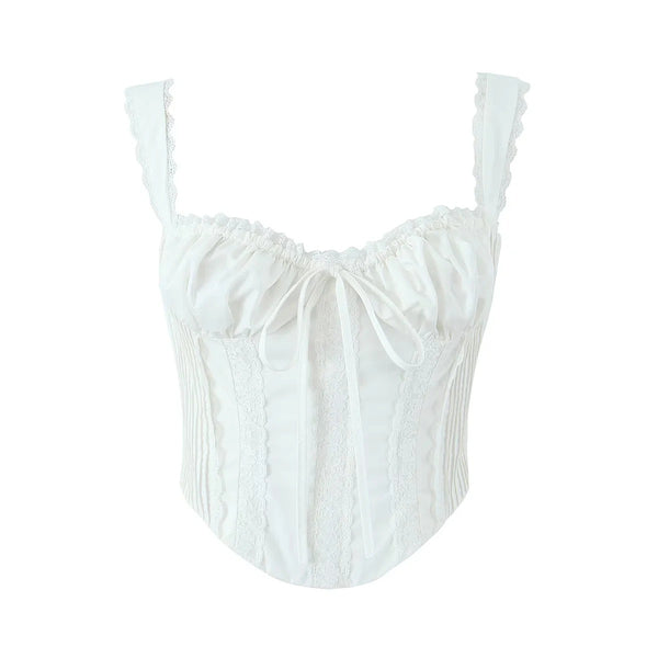 Chaleco Sensual de Encaje Francés con Tirantes Delgados - Image 6