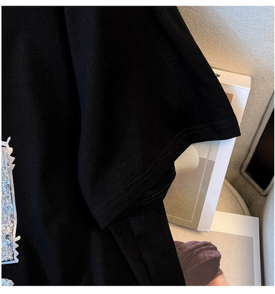 Blusa Básica Escote Redondo Talla Grande con Efecto Reductor de Manga Corta - Image 12