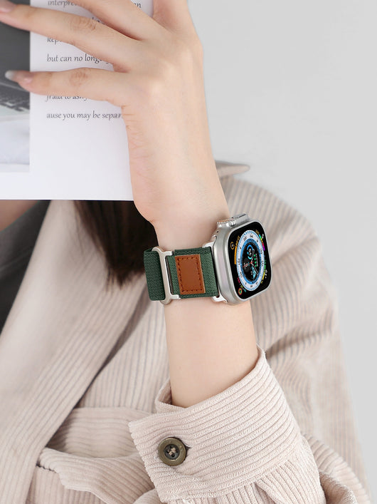 Correa de Reloj Tejida en Nylon y Cuero Premium - Image 11