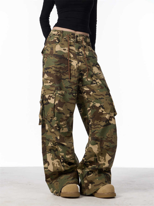 Pantalones Cargo Caqui Lavados para Mujer - Corte Holgado y Casual - Image 13