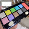 Paleta de Sombras Multicolor Azul Verde Púrpura Amarillo