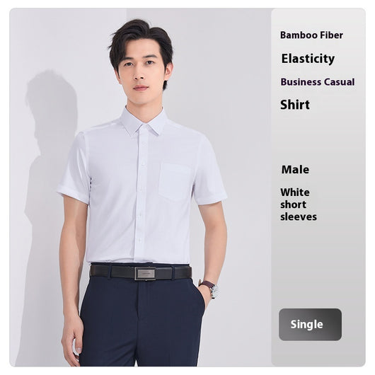 Camisa Ejecutiva de Fibra de Bambú sin Planchado con Elasticidad - Image 6