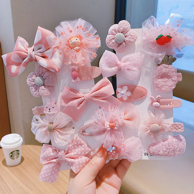 Clip de Cabello con Moño Floral para Niñas - Diseño Princesa Hada