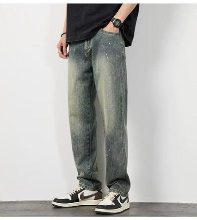 Pantalones Vaqueros Rotos Cintura Alta para Hombre Corte Recto - Image 7