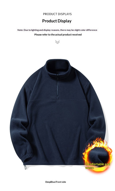 Suéter de Invierno en Lana de Cordero con Forro Polar para Hombre - Image 15